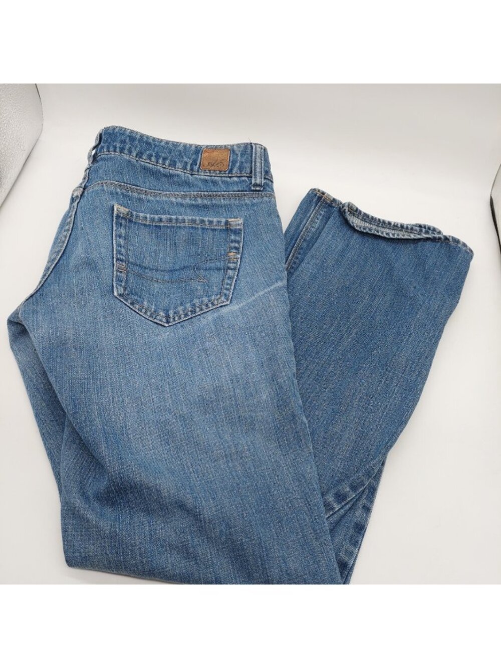 American Eagle Girls Button Fly Jeans Size 6 Regular (77 Straight)